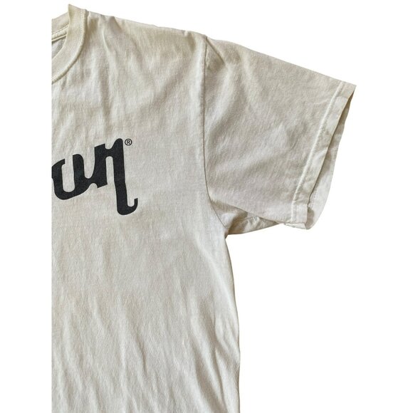 Vintage JERZEES Gibson Guitar ONKYO Stereo T shirt Mens M L 1990s Y2K RARE! - Picture 4 of 9